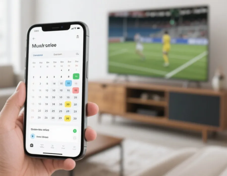 赛程与观赛准备示意图